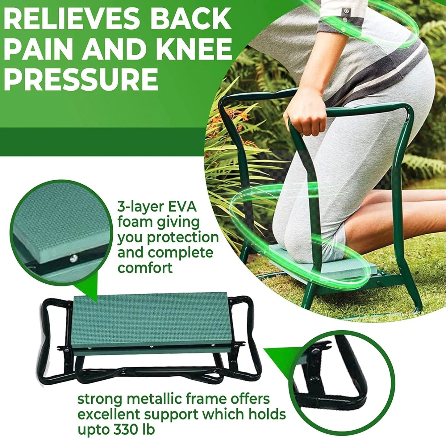 Covy's Choice Garden Kneeler & Seat Combo